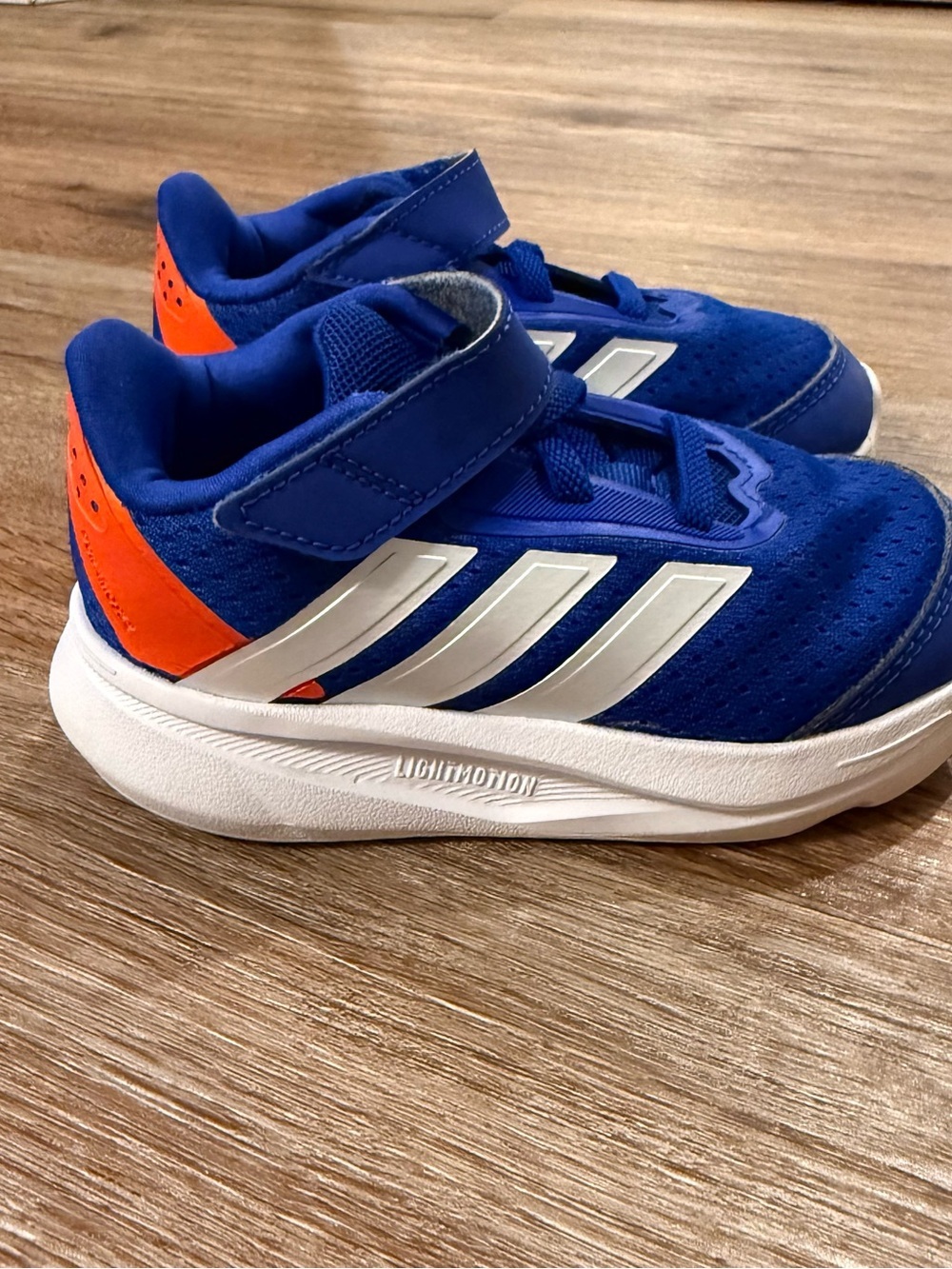 ADIDAS Duramo 2.0 Running Shoes Sneakers Kids Toddler Size 7 Blue Orange White